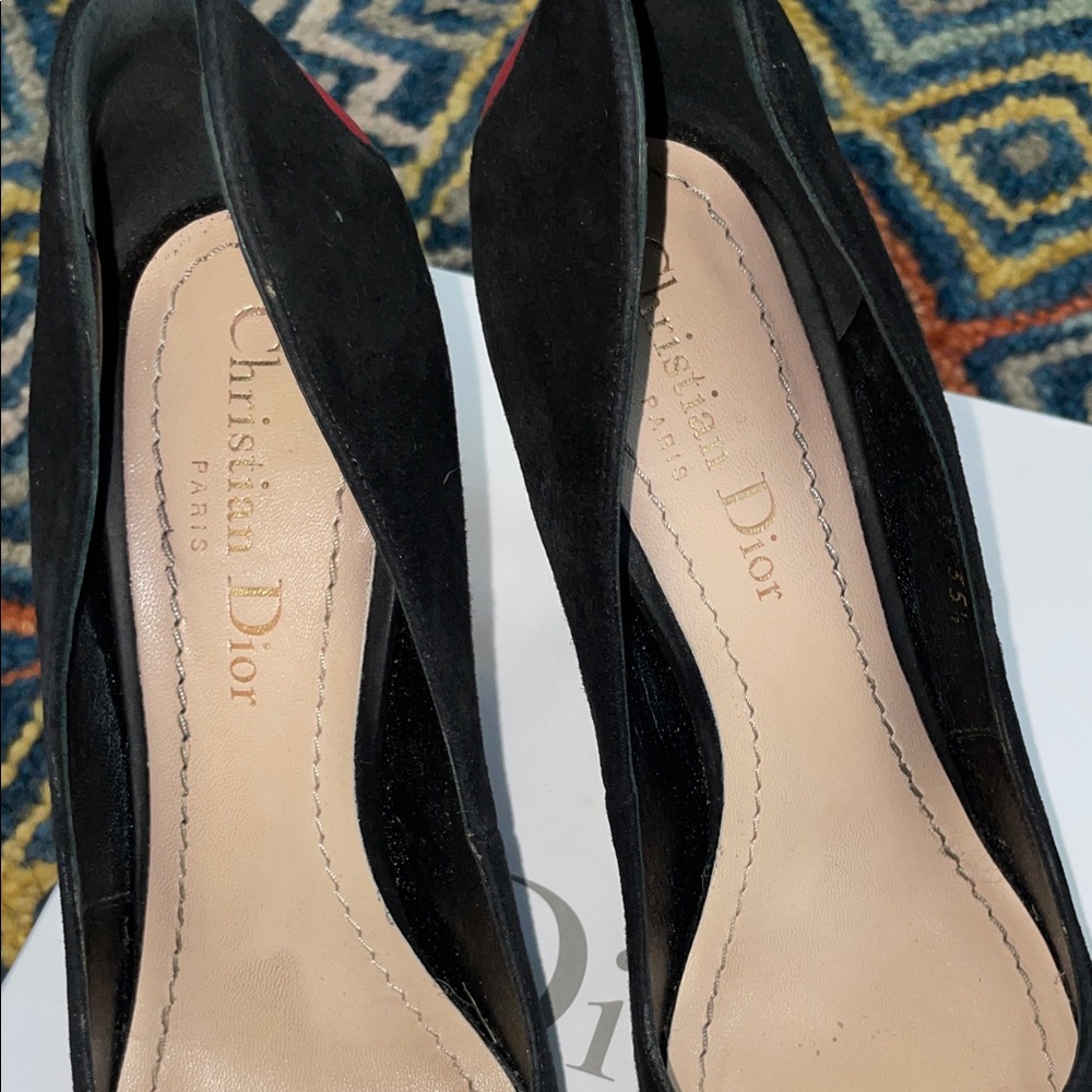 Dior Black and Red Heart Heels - Picture 6 of 10